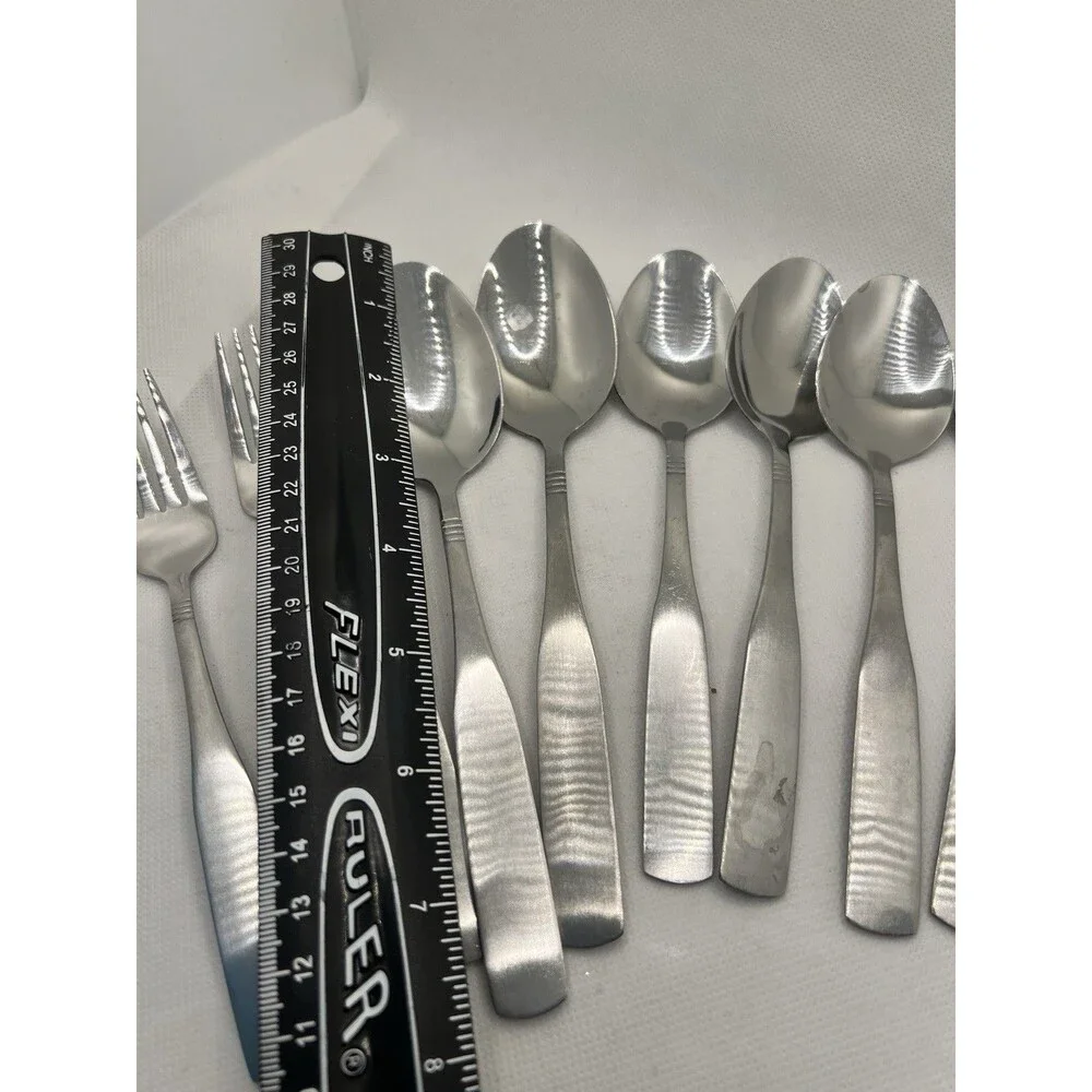 9 replacement pieces  faberware stainless Steel 3 Salad Forks 6 Spoons